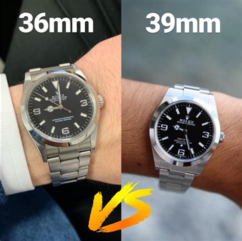 rolex explorer 36 vs 39